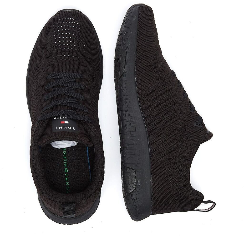 Tommy hilfiger tobias on sale knit trainer in black