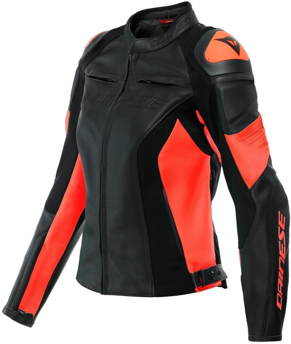 Dainese Blouson Racing 4 Lady noir/rouge fluo