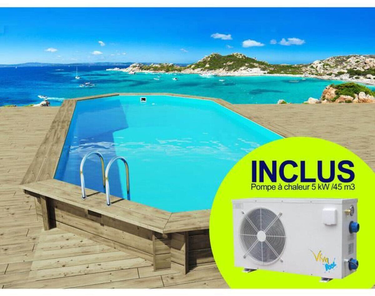 Habitat et Jardin Ibiza 857 x 457 x 131 cm (avec pompe à chaleur))