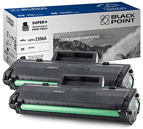 Blackpoint Toner for HP W1106A 2 Pack Black
