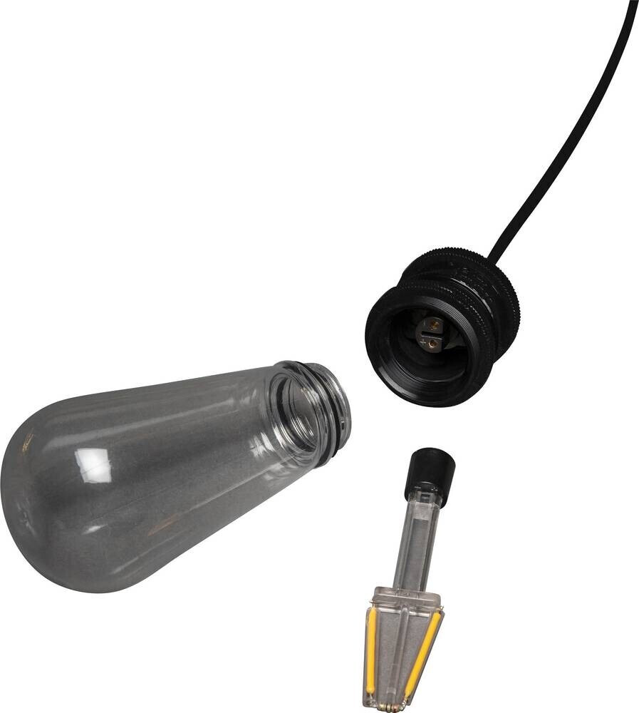 Konstsmide LED Globe Retro-Lichterkette 4,5m bernstein/schwarz (2365-800)  ab 48,50 € | Preisvergleich bei