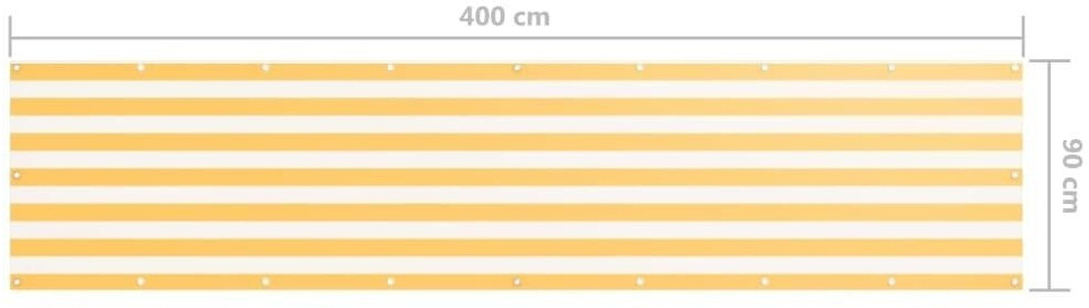 vidaXL Balcony Privacy Screen 90 x 400 cm (134905)