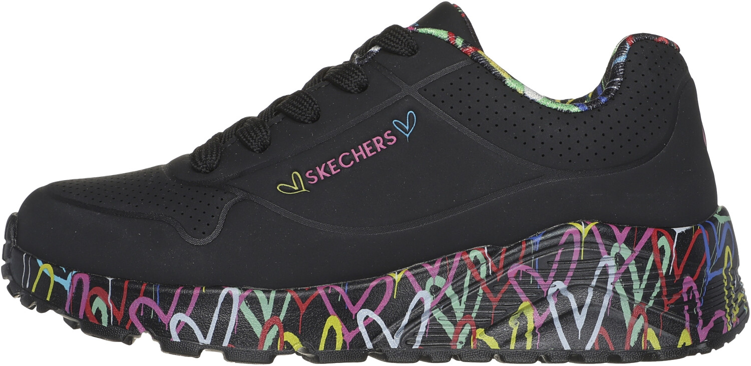 Skechers x JGoldcrown: Uno Lite - Lovely Luv black