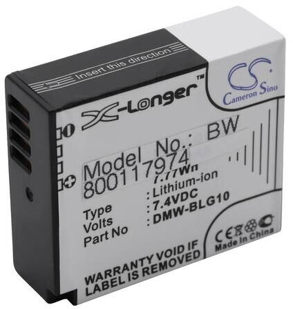 vhbw Repacement Battery for Panasonic DMW-BLG10