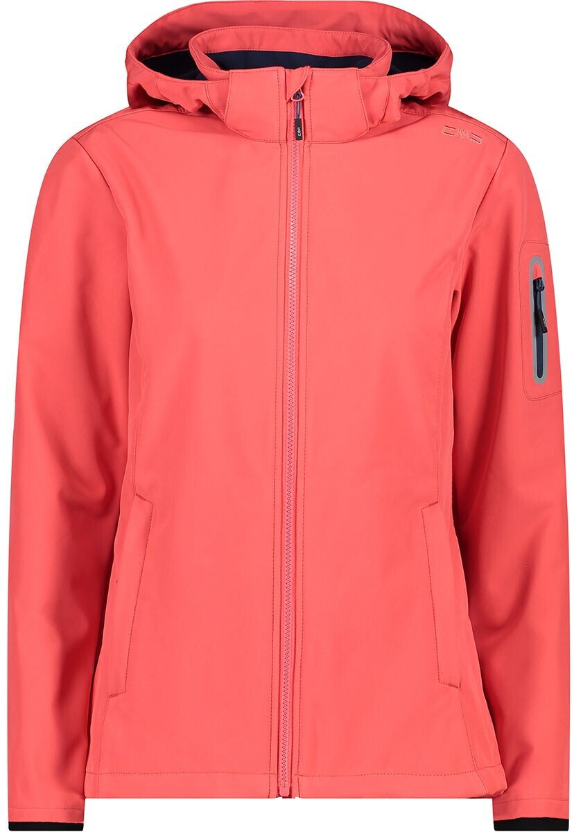CMP Softshell Jacket Zip Hood Women (39A5006) red kiss/blue