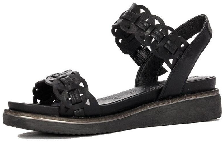 Tamaris Sandalo Donna 1-1-28267-30 - Vera Pelle Con Tacco 4 Cm