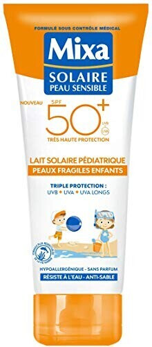 Mixa Solaire peau sensible lait solaire pédiatrique SPF50+ (200 ml)