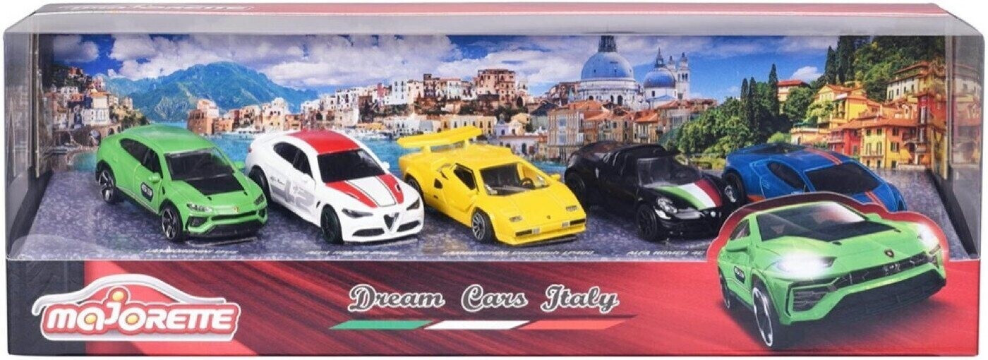 Majorette Giftpack 5 Dream Italy Vehicles Golden