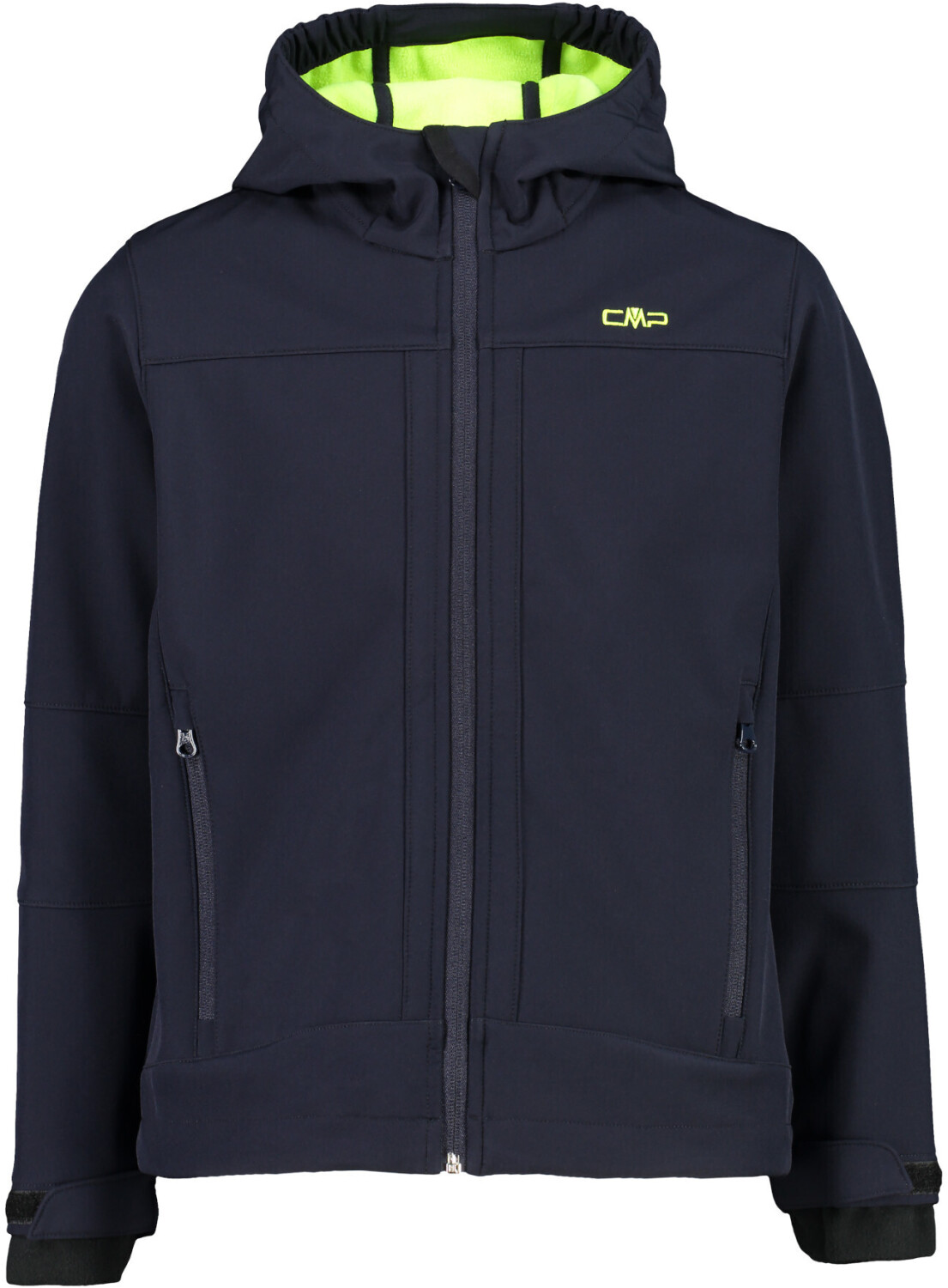 CMP Boys Softshelljacket Fix Hood (3A00094) b.blue/yellow fluo