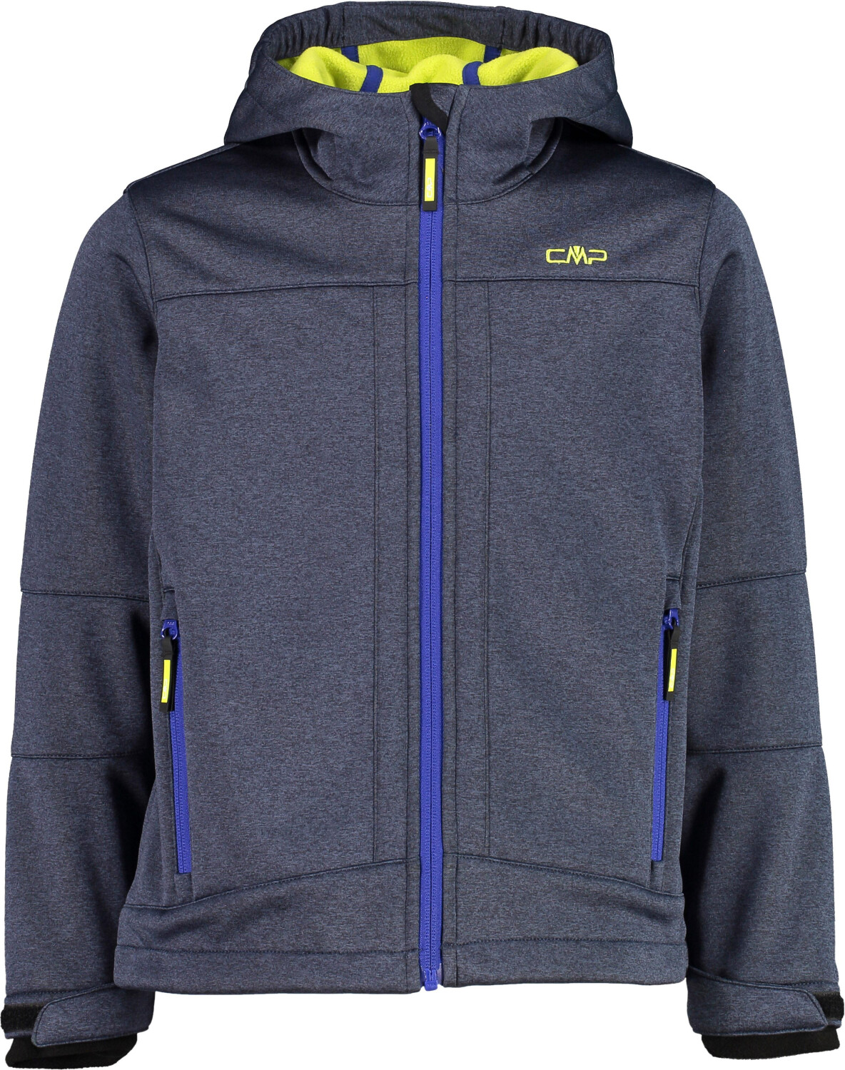 CMP Boys Softshelljacket Fix Hood (3A00094) b.blue mel./acido
