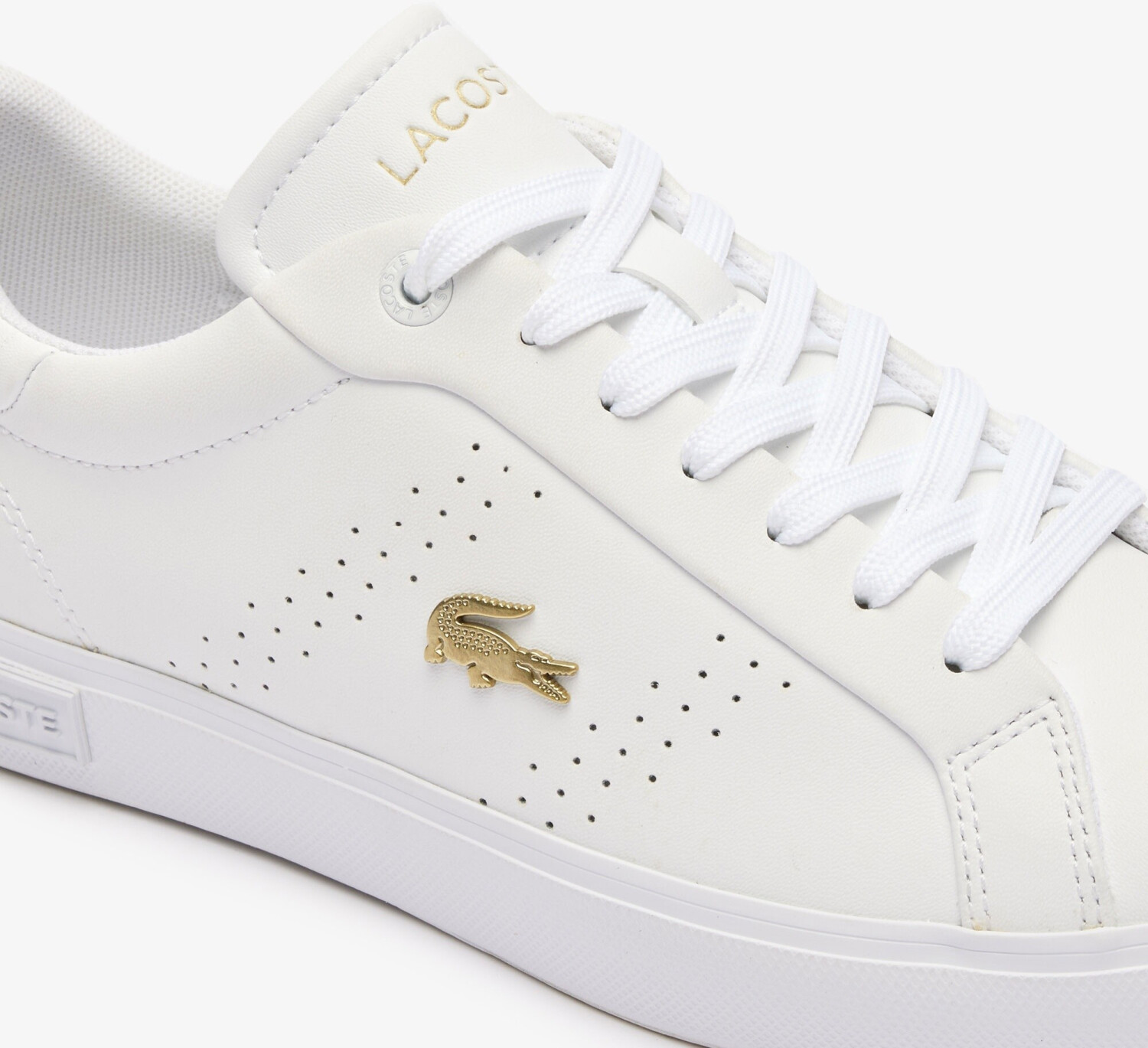 Lacoste ladies sales white sneakers