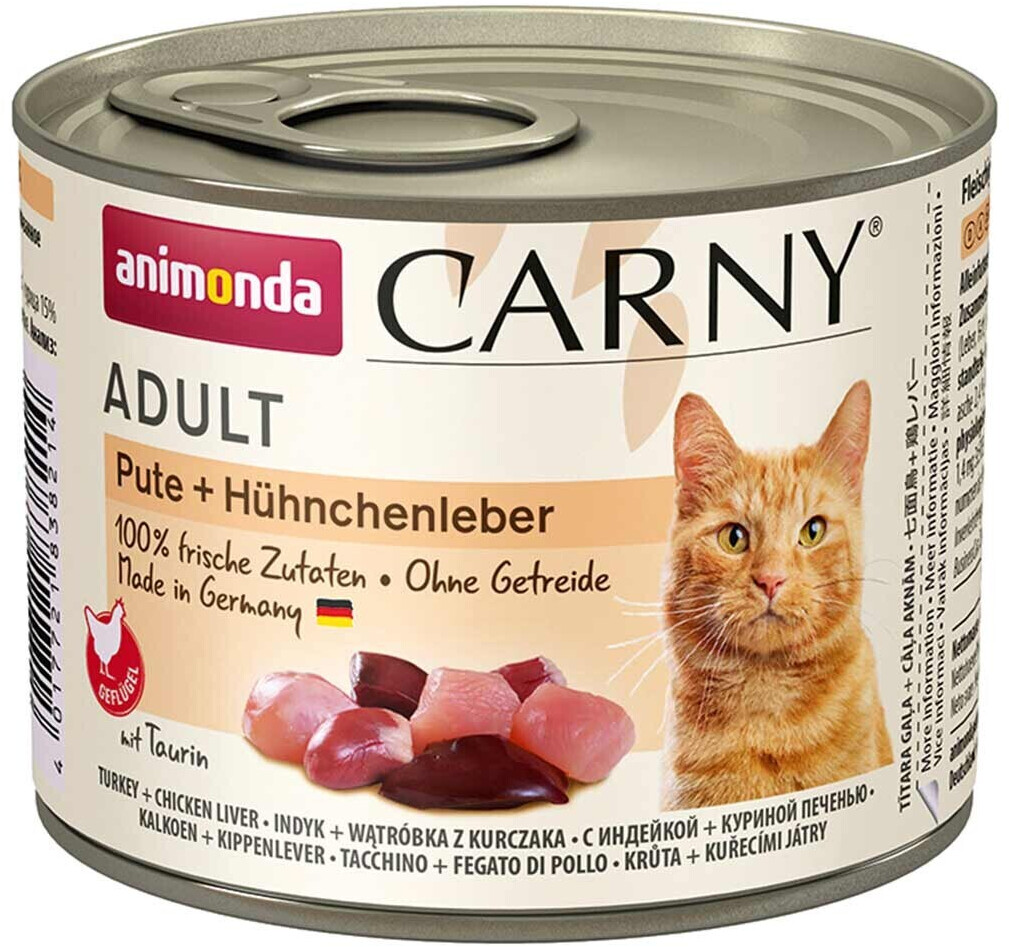Animonda Carny Cat Adult turkey and chicken liver canned food 200g