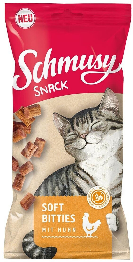 Schmusy Cat Snack Soft Bitties with chicken 60g