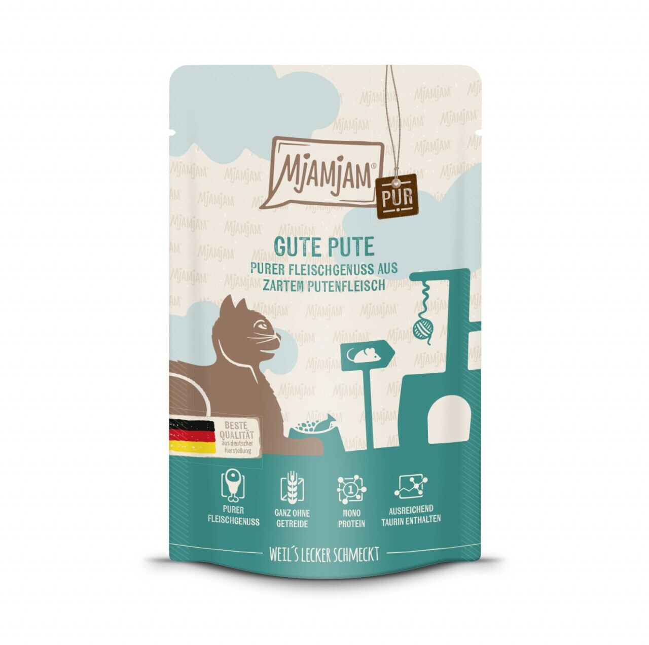 Mjamjam Cat canned food pure turkey 125g