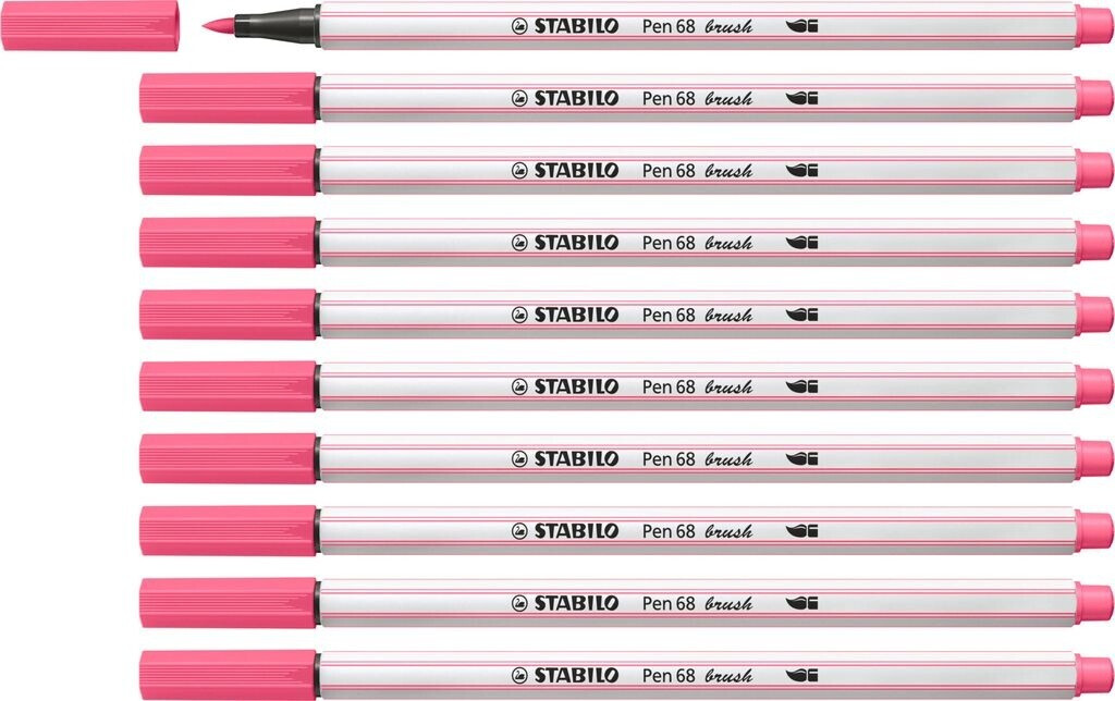 STABILO Pen 68 Brush 10er Pack pink