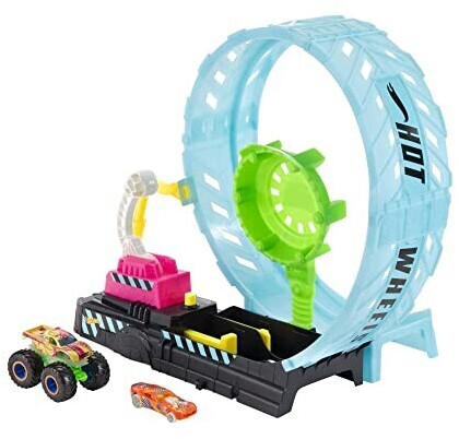 Photos - Car Track / Train Track Hot Wheels Monster Trucks Glow In The Dark Challenge Epic Loops 