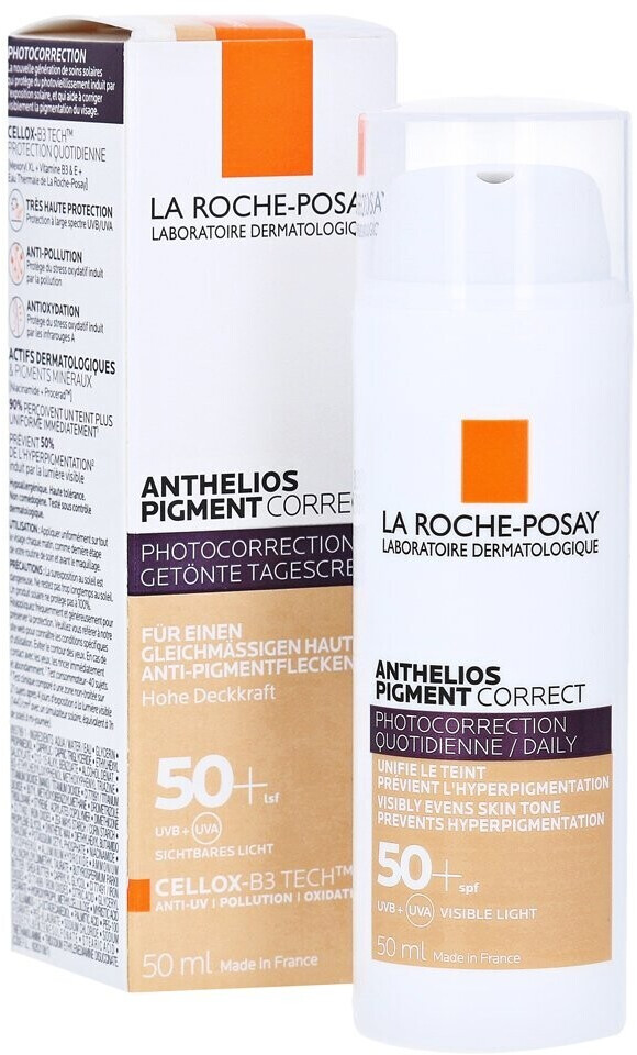 Photos - Sun Skin Care La Roche Posay Pigment Correct Tinted Moisturizer SPF 50+ L 