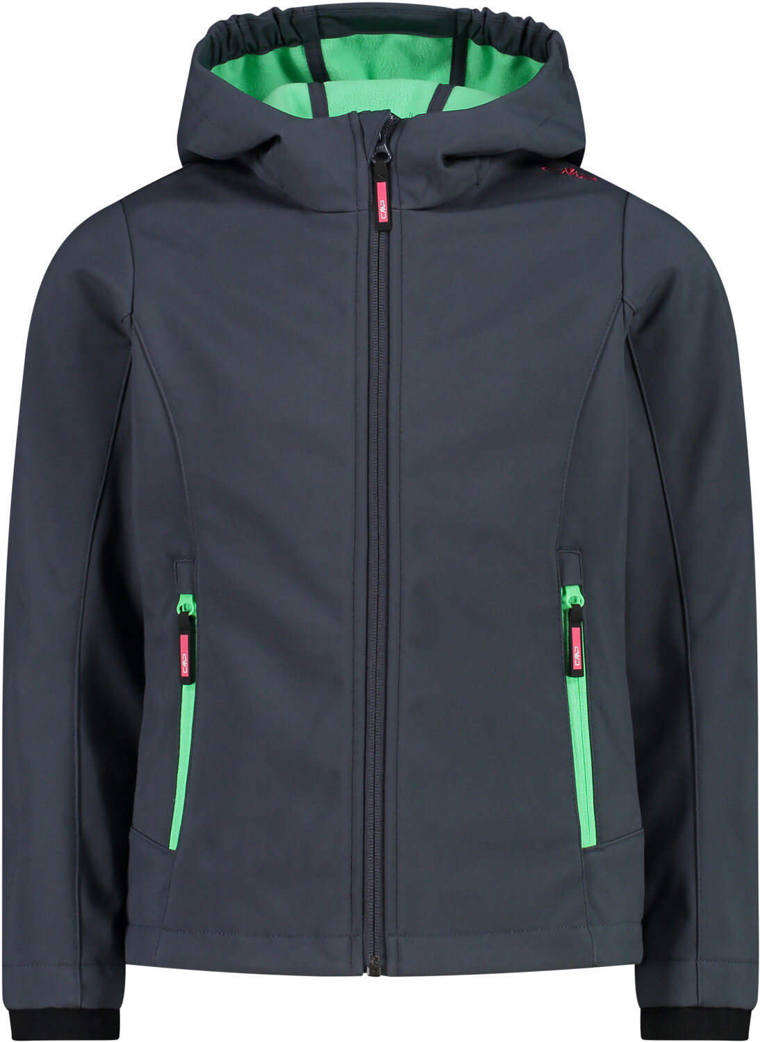 CMP Girl Softshell Fix Hood Jacket (3A29385N) asphalt/menta