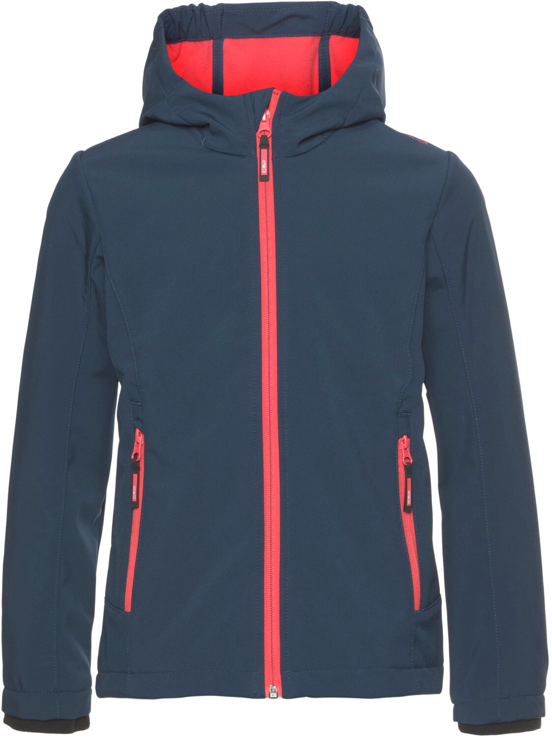 CMP Girl Softshell Fix Hood Jacket (3A29385N) months blue/red kiss