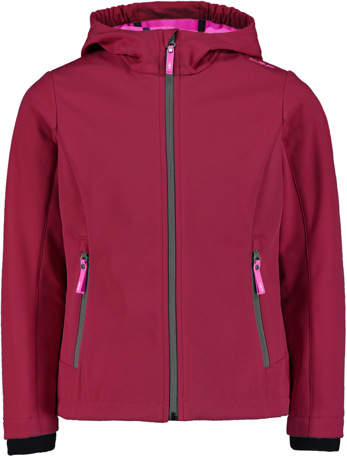 CMP Girl Softshell Fix Hood Jacket (3A29385N) sangria