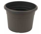 Siena Garden Vaso Cilindro 20 Cm Grigio Talpa – Con Foro Drenaggio E Sottovaso, Per Interni/esterni