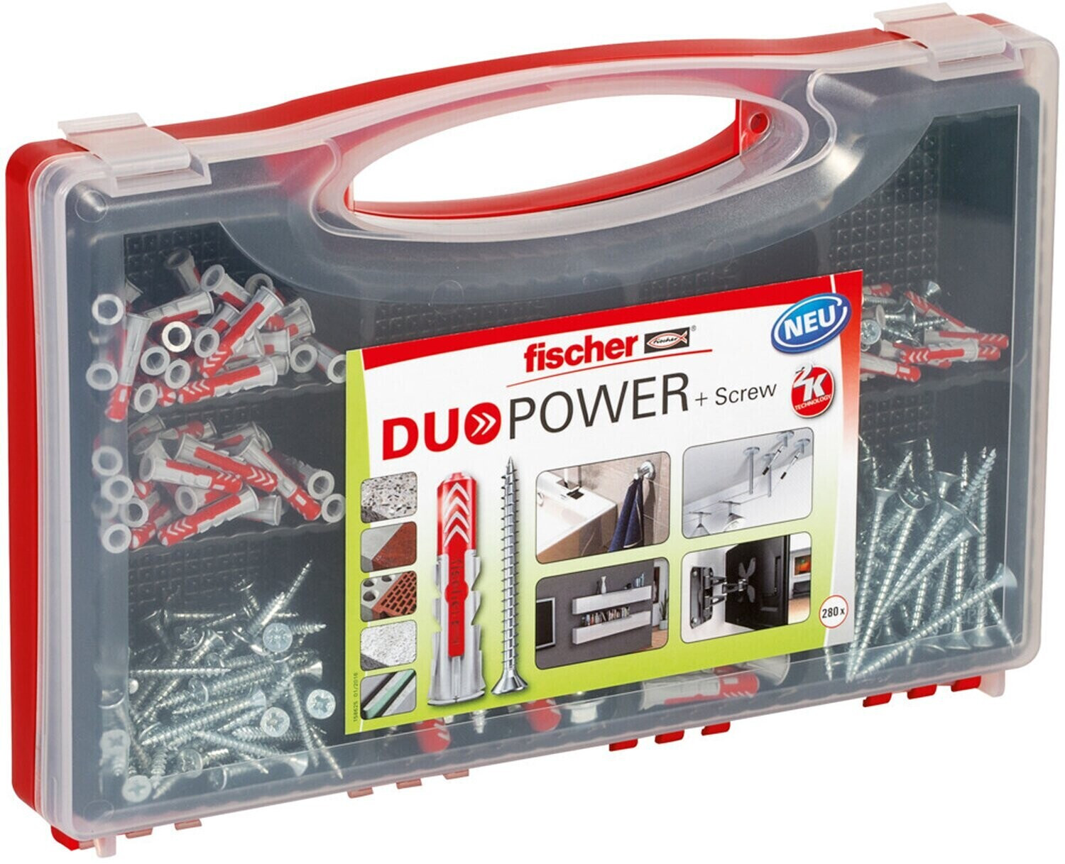 Fischer Redbox Duopower + Screw (280 -tlg.)