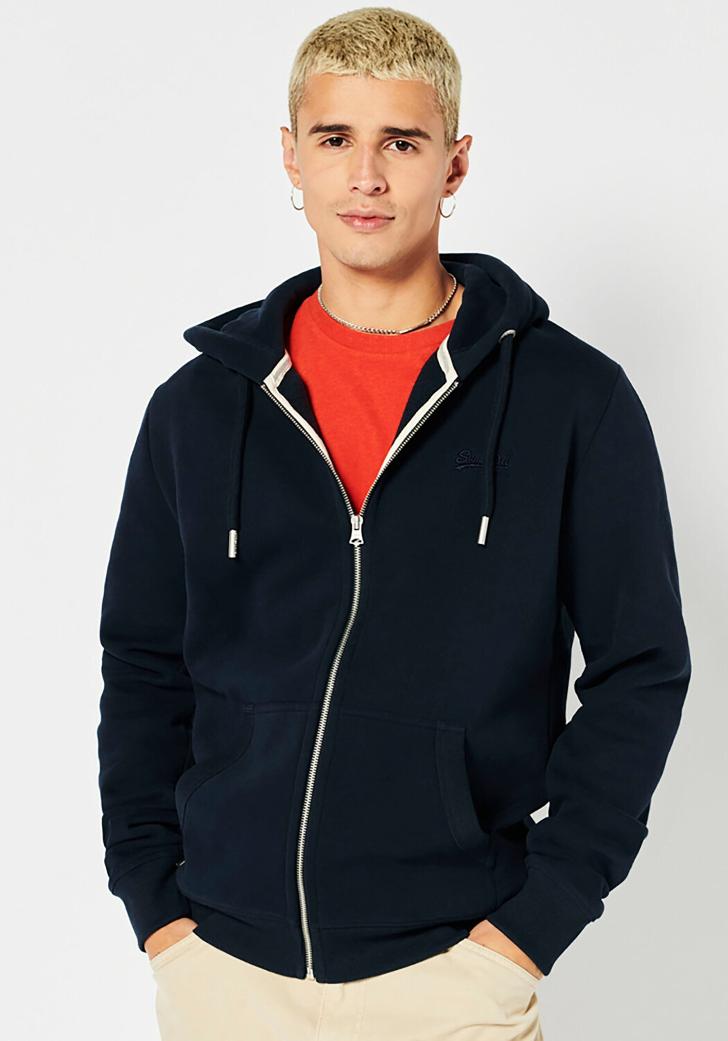 Superdry Vintage Logo Embroided Hoodie (M2011883A) eclipse navy ab 