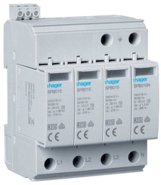 Hager SPB415 T2 4P 40kA