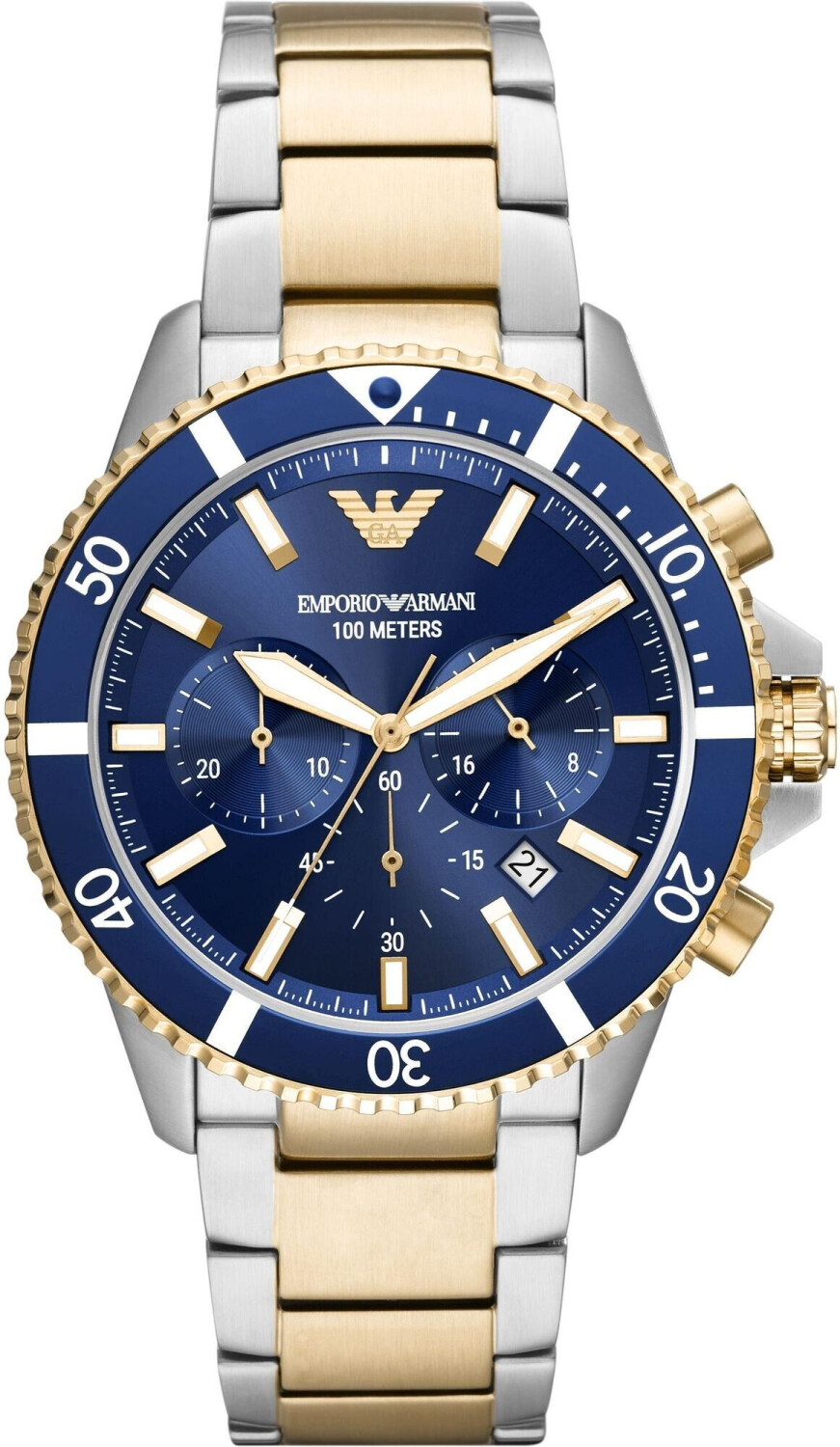 Emporio armani watch blue face hot sale