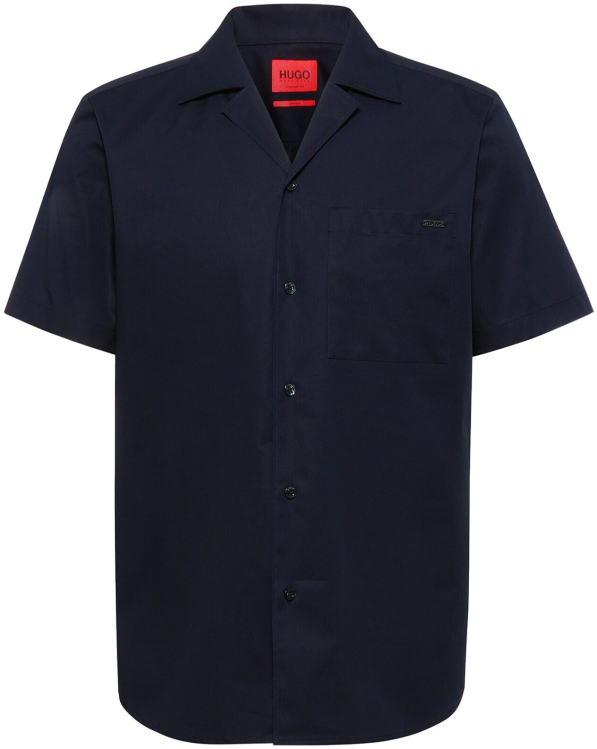 HUGO - Camicia Ellino a maniche corte 50534240 Nero Rosso