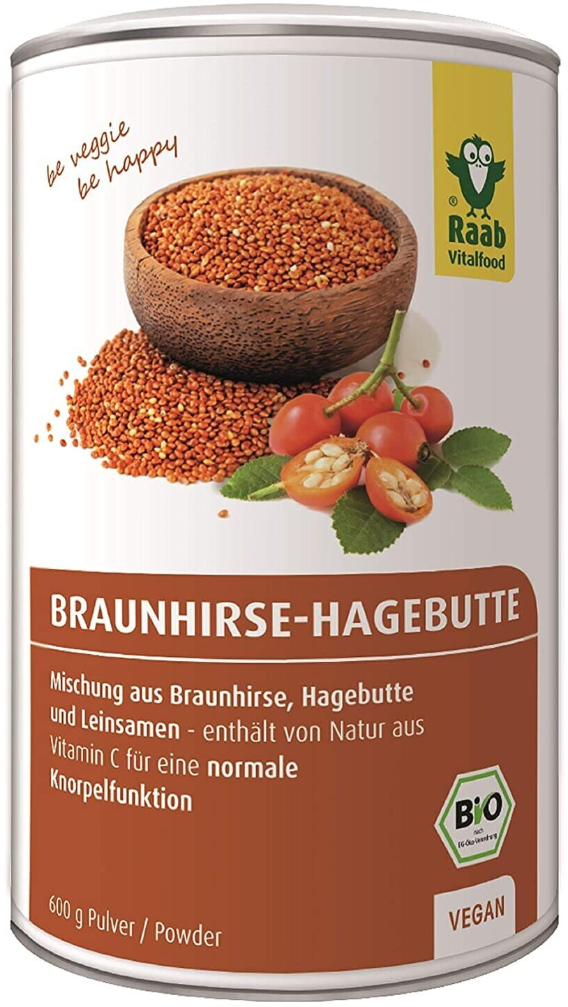 Raab Vitalfood Organic Brown Millet Rosehip Powder (600 g)