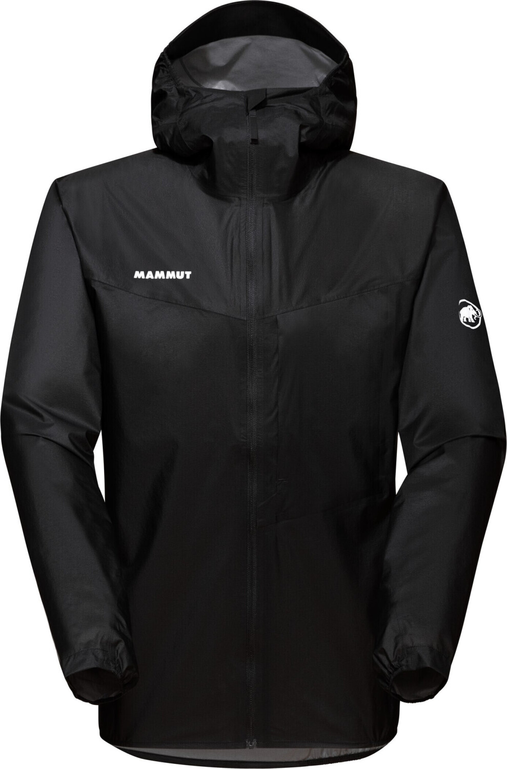 Mammut Kento Light Hooded Hardshell Jacket for Men black/white