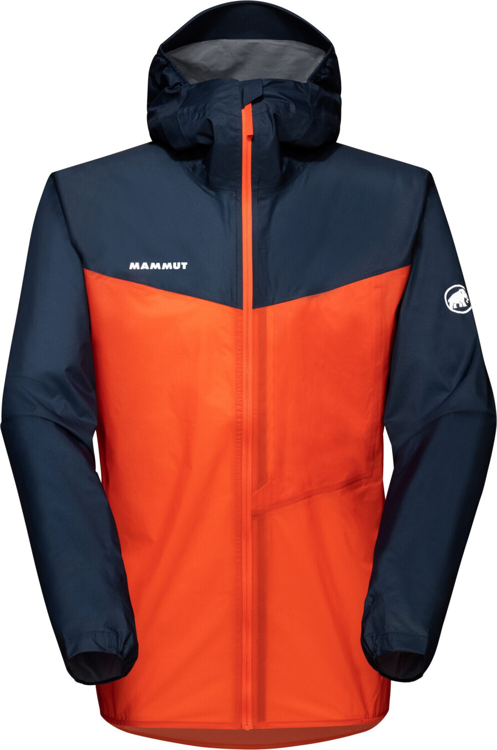 Mammut Kento Light Hooded Hardshell Jacket for Men hot red/marine