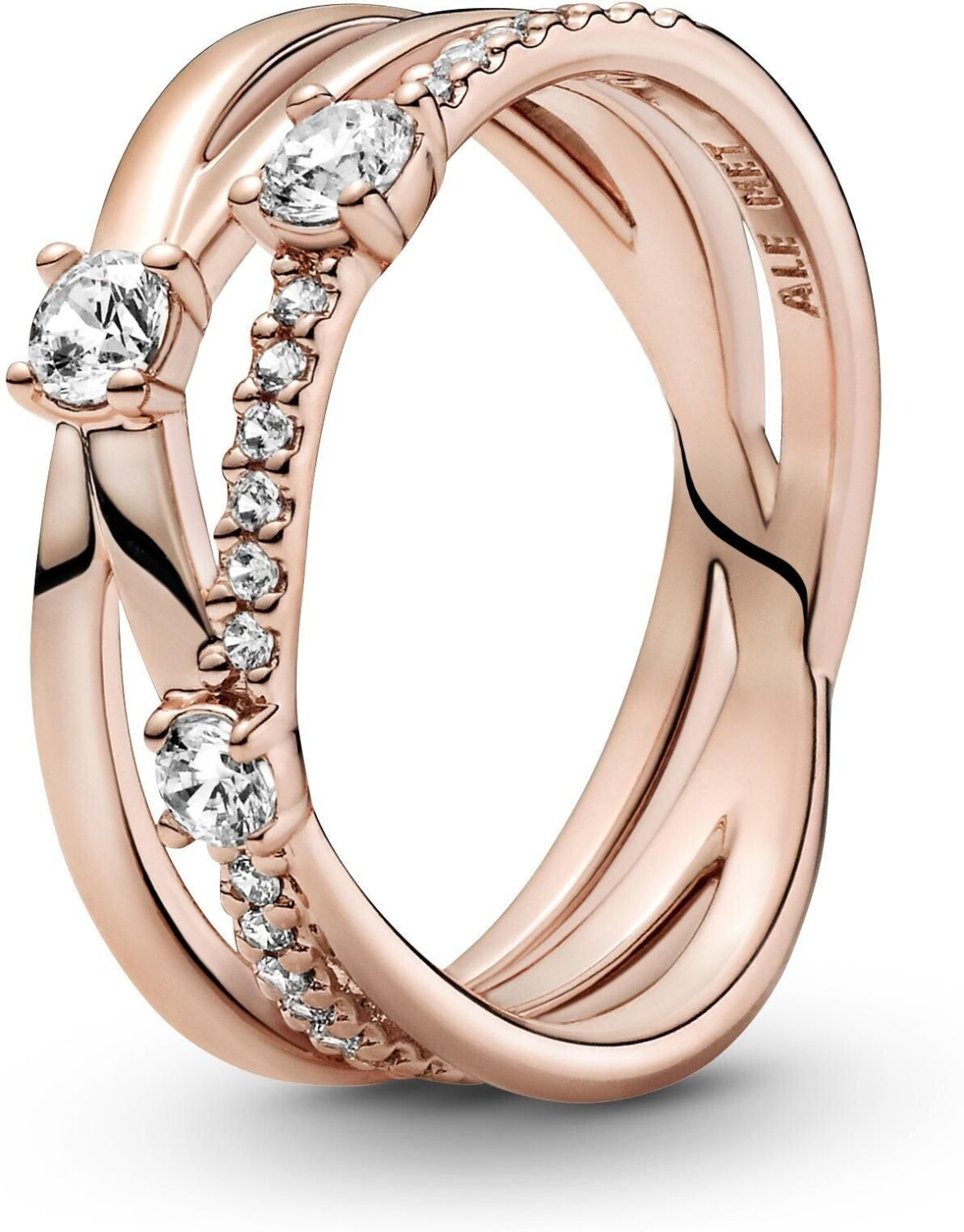 Pandora Sparkling Triple Band Ring (189400C01)