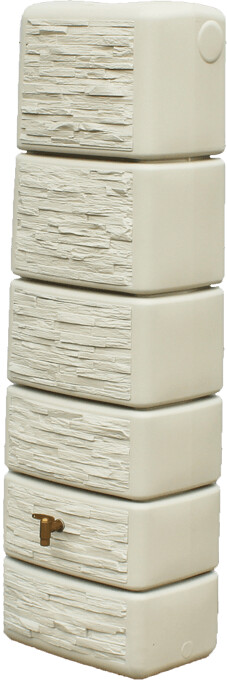 4rain Récupérateur d'eau de pluie mural 500 L beige