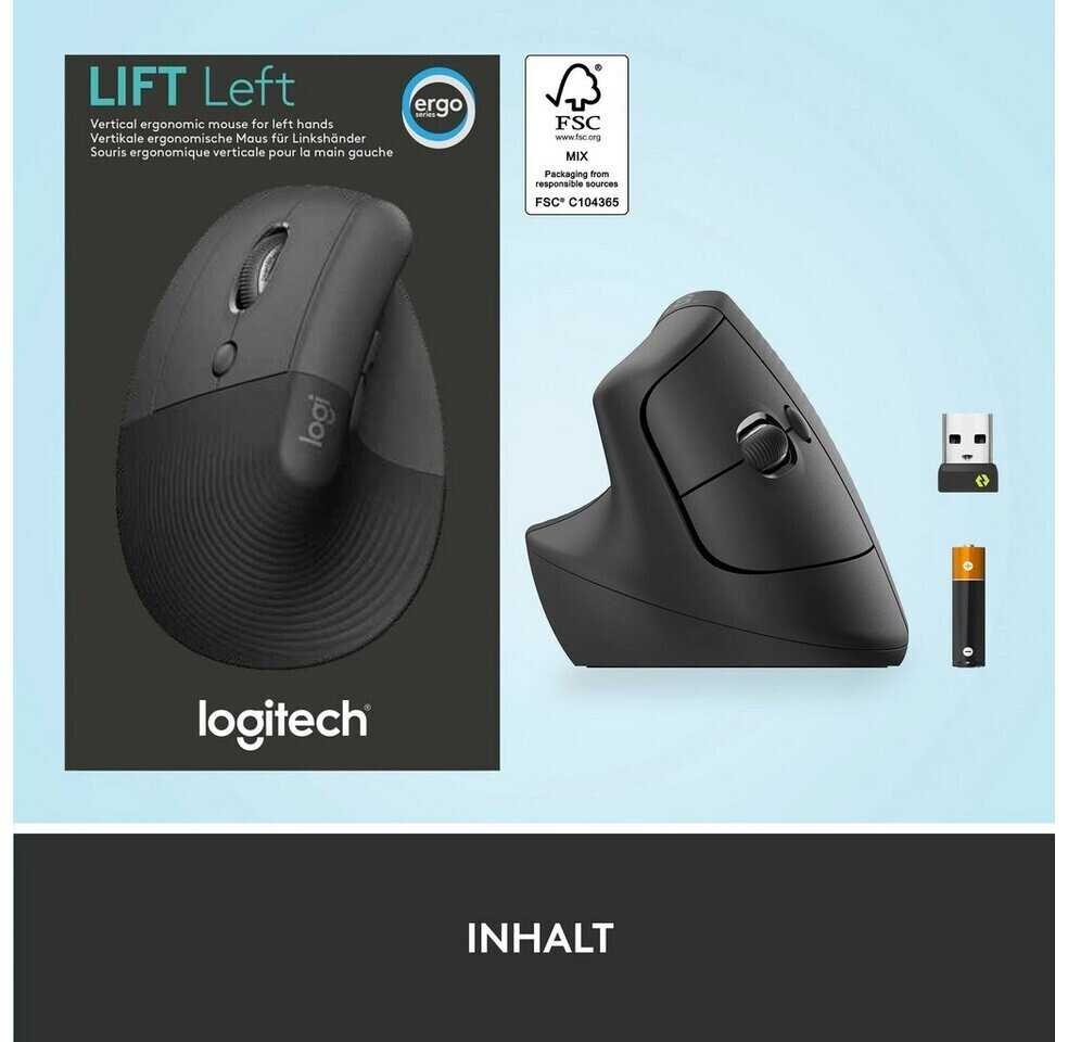 Acheter Souris Bluetooth Logitech Lift (gauche) graphite - Joule  Performance Suisse