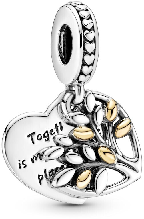Pandora Two-Tone Family Tree Heart Dangle Charm (799161C00)