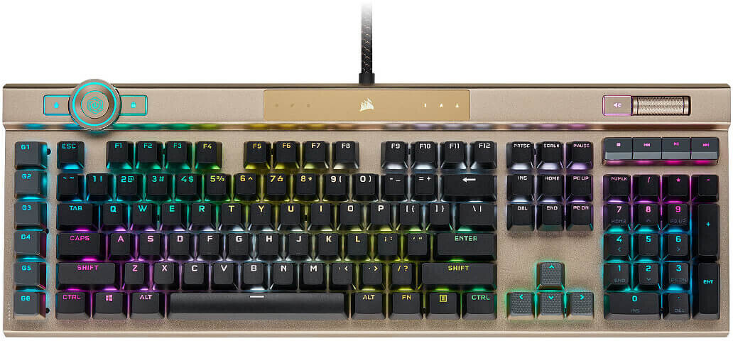 Corsair K100 RGB CORSAIR OPX Switch (FR) Gold