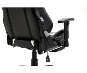 Sportsitz Bürostuhl in Schwarz mit Blau aus Kunstleder mit  Kunststoffgestell - Sinito