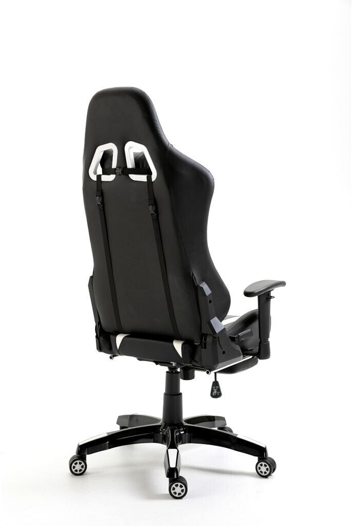 Svita Gaming Stuhl Bürostuhl Schreibtischstuhl Drehstuhl Fußablage  ergonomisch schwarz/weiß ab 99,99 €