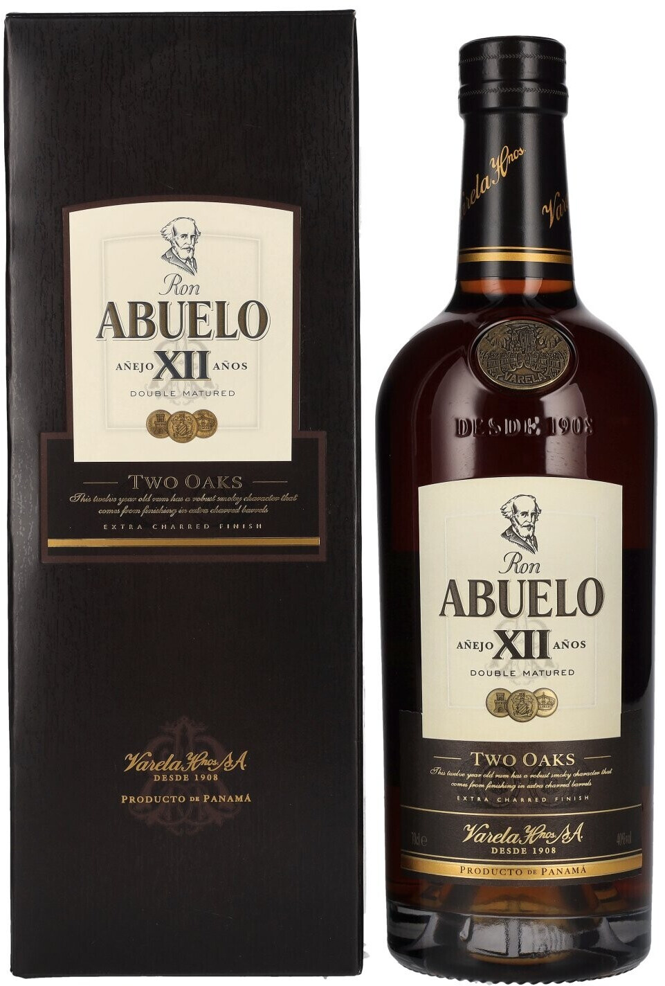 Ron Abuelo Añejo XII Años TWO OAKS Double Matured 0,7l 40%