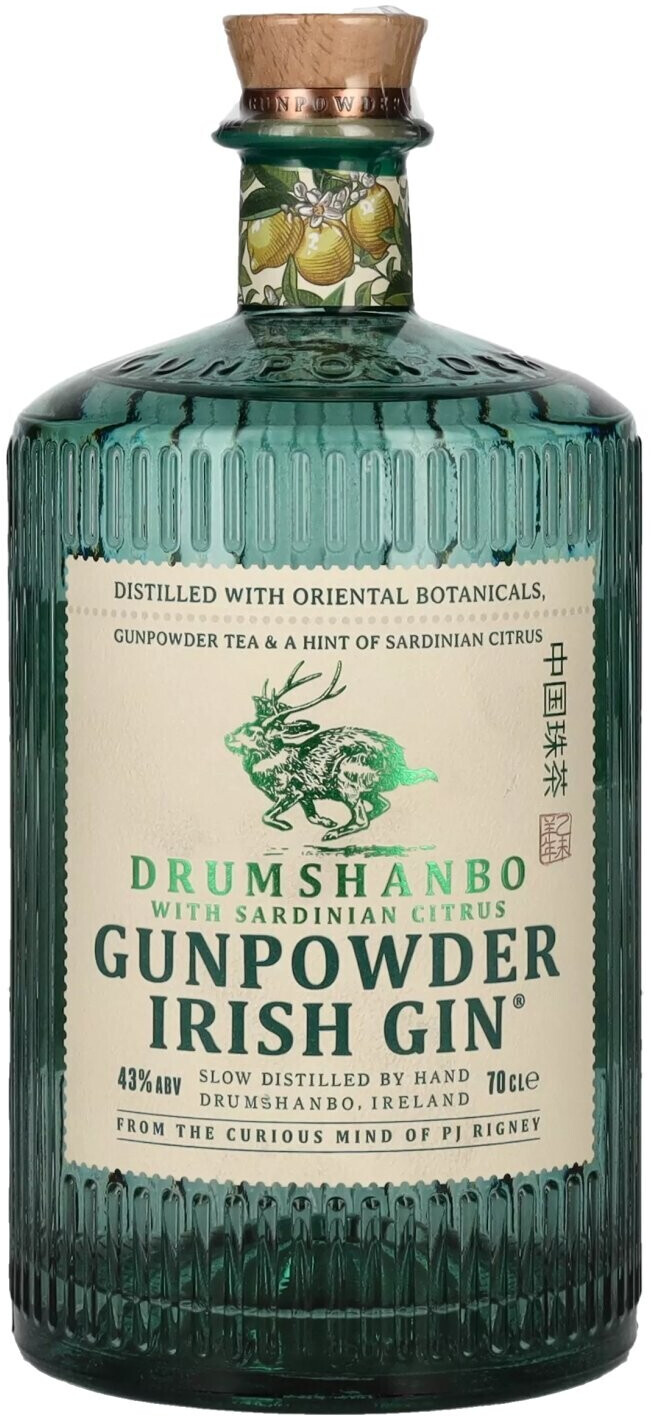 The Shed Distillery Drumshanbo Gunpowder Irish Gin with Sardinian Citrus 0,7l 43%