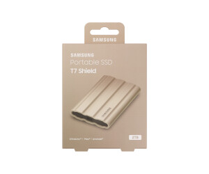 Disque dur SSD externe SAMSUNG Portable 2to T7 Shield beige