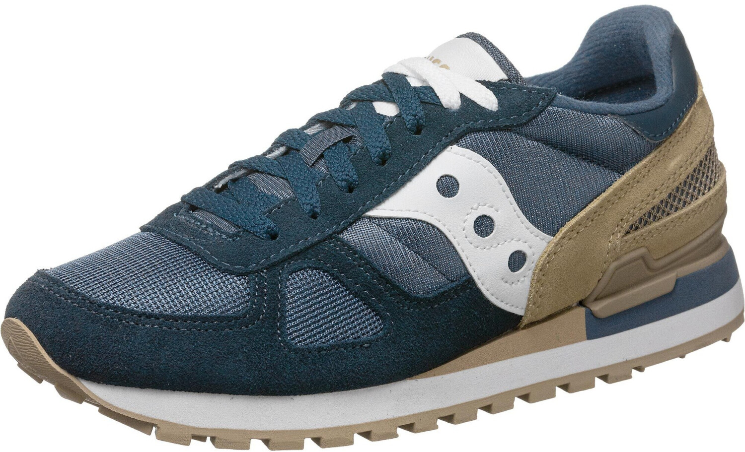 Saucony shadow original light tan navy top