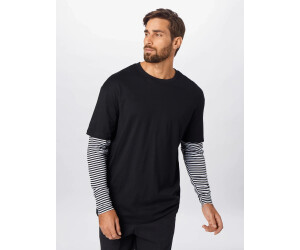 Layer Tee Double on £11.99 LS Deals (Today) Urban – Oversized Classics (TB3498) from black Best Striped Buy
