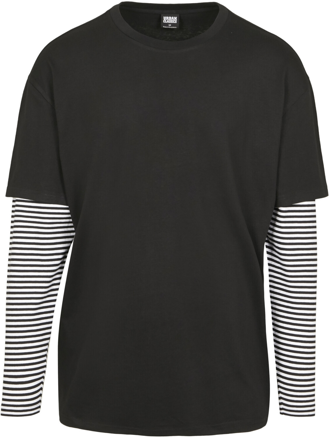 Layer Buy (TB3498) from – black LS Double Oversized Tee Deals Striped (Today) Urban on £11.99 Best Classics