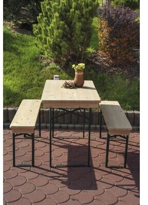 Hornbach Bierzeltgarnitur Fichte 3teilig natur ab 89,00