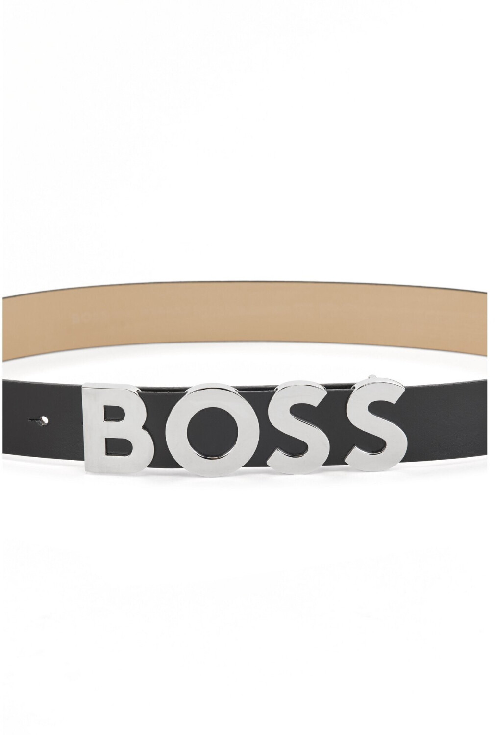 Hugo Boss Unisex-Gürtel aus Schwarz Logo-Schließe Leder | 3 mit € bei --Bold 44,46 Preisvergleich italienischem ab 5cm Belt 50470631