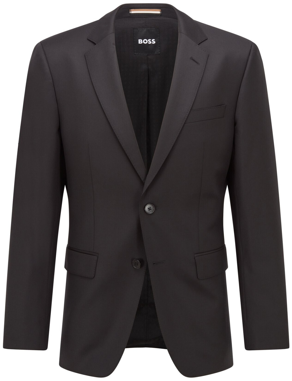 Hugo Boss Single-Breasted Jacket in Virgin-Wool Serge black
