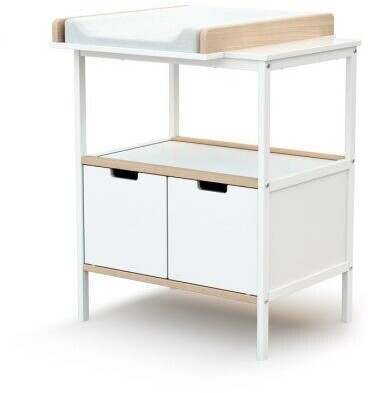 Ateliers T4 Meuble à langer Essentiel blanc et hêtre